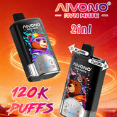 AIVONO AVN MATE 2 IN 1 120KPuffs 36ml Disposable Vape Wholesale - GeliVape Wholesale