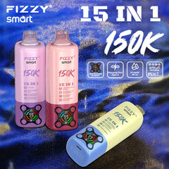EU Warehouse FIZZY SMART 15 IN 1 150k Puffs 80ml Disposable Vape Wholesale - GeliVape Wholesale