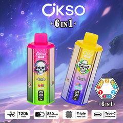 OKSO 6in1 120k Puffs Disposable Vape Wholesale - Bulk Buy | GeliVape - GeliVape Wholesale