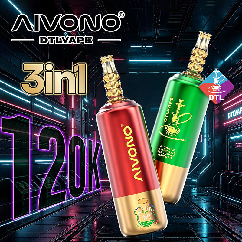 AIVONO DTL 3IN1 120K Puffs Wholesale - EU Warehouse | GeliVape - GeliVape Wholesale