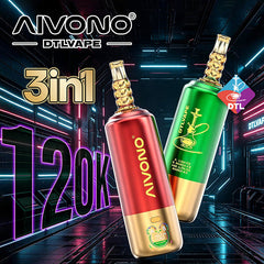 AIVONO DTL 3IN1 120K Puffs Wholesale - EU Warehouse | GeliVape - GeliVape Wholesale