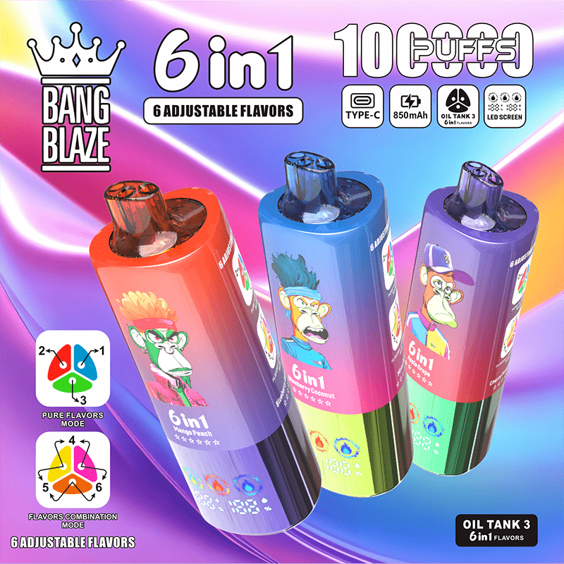 EU Warehouse BANG BLAZE 6 IN 1 100k Puffs Disposable Vape Wholesale - GeliVape Wholesale