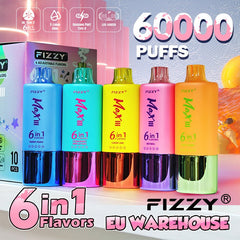 EU Warehouse FIZZY 6IN1 60000 Puffs Disposable Vape Wholesale - GeliVape Wholesale