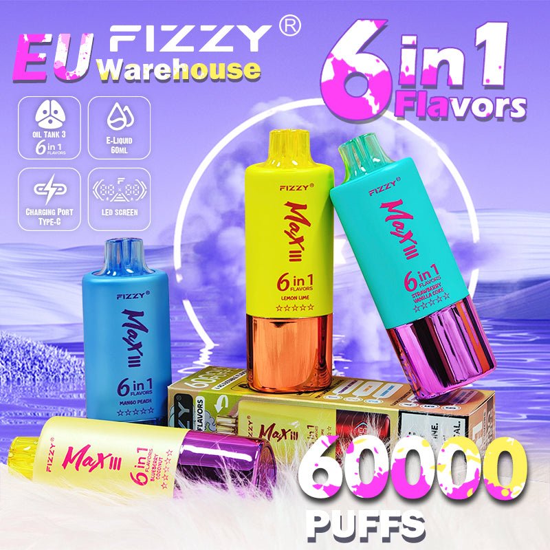 EU Warehouse FIZZY 6IN1 60000 Puffs Disposable Vape Wholesale - GeliVape Wholesale
