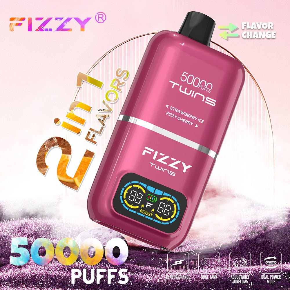 EU Warehouse FIZZY TWINS 50000 Puffs Disposable Vape Wholesale - GeliVape Wholesale