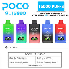 POCO SL 15000 Puffs Disposable Vape Wholesale - EU Warehouse | GeliVape - GeliVape Wholesale