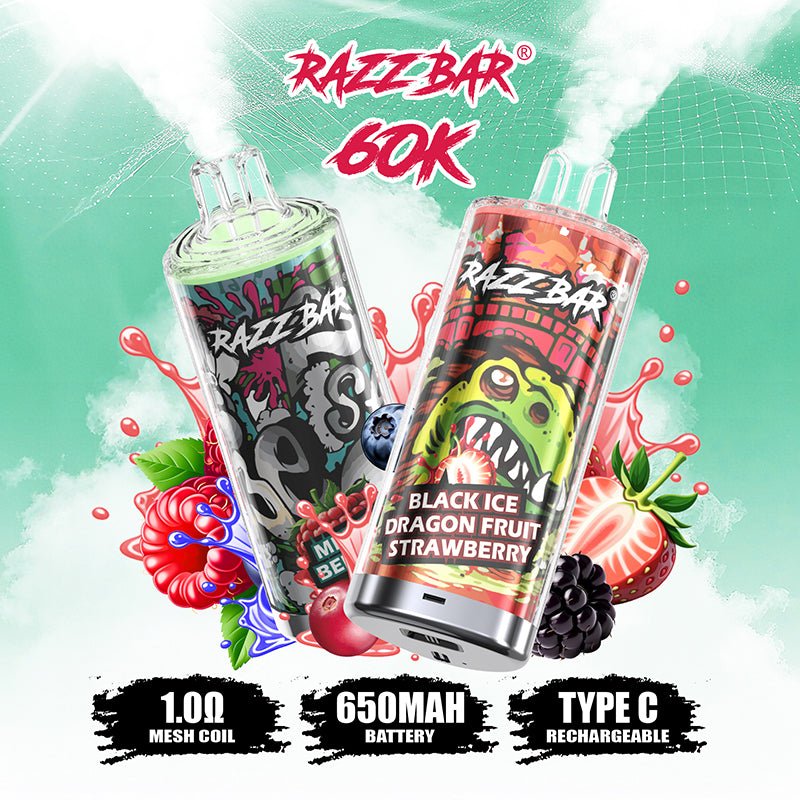 EU Warehouse Razz Bar 60000 puffs Disposable Vape Wholesale - GeliVape Wholesale