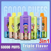 EU Warehouse WASPE 3IN1 60000 Puffs Disposable Vape Wholesale - GeliVape Wholesale