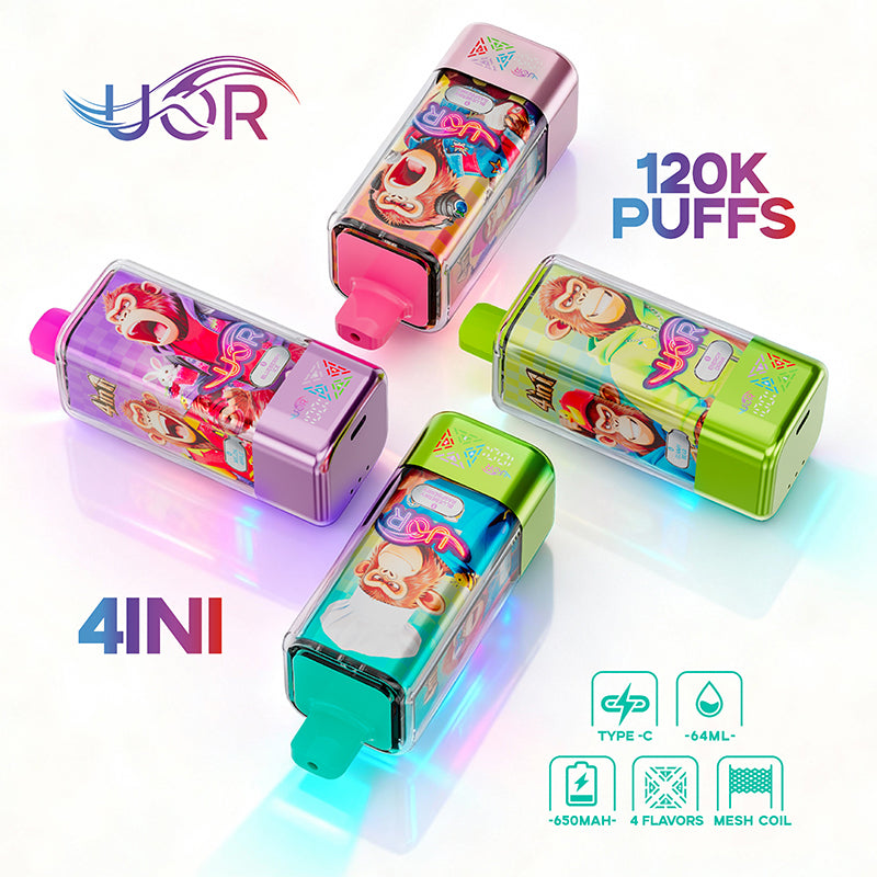 UOR 4-in-1 120K Puffs Disposable Vape Wholesale - EU Warehouse | GeliVape - GeliVape Wholesale