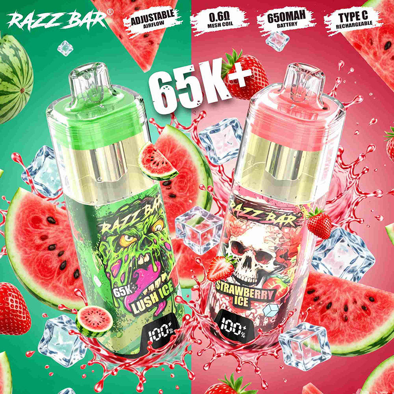 Razz Bar 65k+ Puffs Disposable Vape Wholesale - Bulk Buy | GeliVape - GeliVape Wholesale