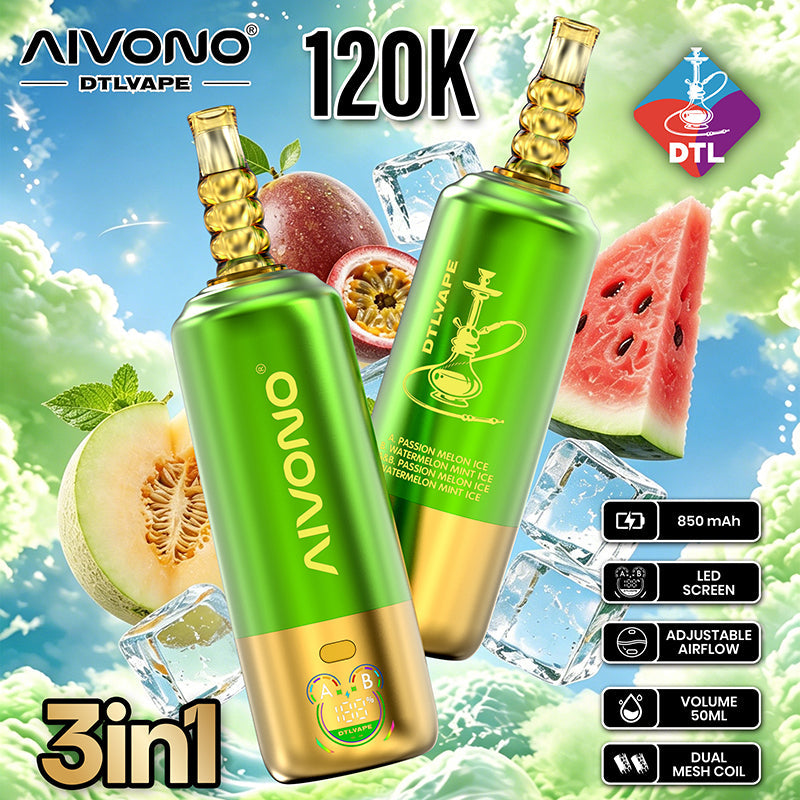 AIVONO DTL 3IN1 120K Puffs Wholesale - EU Warehouse | GeliVape - GeliVape Wholesale