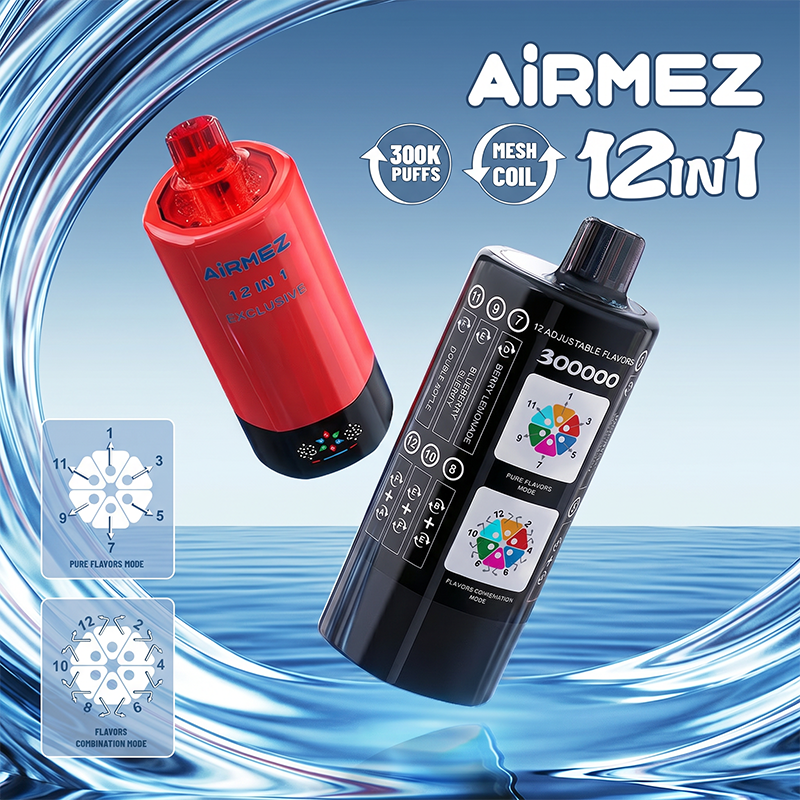 Airmez 12 IN 1 300K Puffs Wholesale - EU Warehouse | GeliVape - GeliVape Wholesale