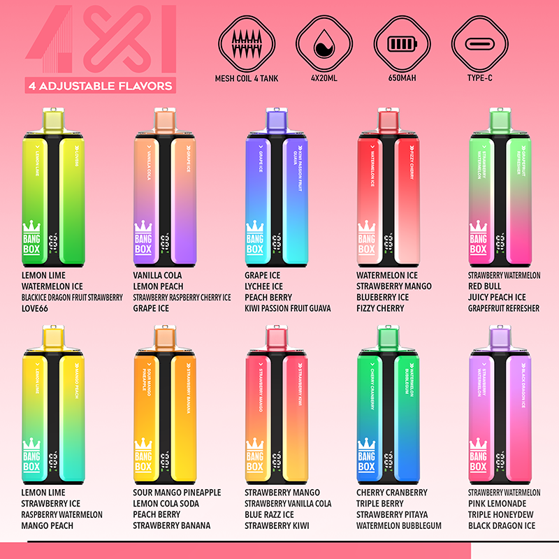 BANGBOX 4-in-1 160,000 Puffs Disposable Vape Wholesale | GeliVape - GeliVape Wholesale