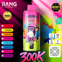 BangLEGEND 300K Puffs 8-in-1 Disposable Vape Wholesale | GeliVape - GeliVape Wholesale