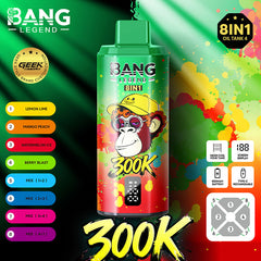 BangLEGEND 300K Puffs 8-in-1 Disposable Vape Wholesale | GeliVape - GeliVape Wholesale