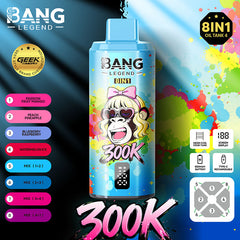 BangLEGEND 300K Puffs 8-in-1 Disposable Vape Wholesale | GeliVape - GeliVape Wholesale