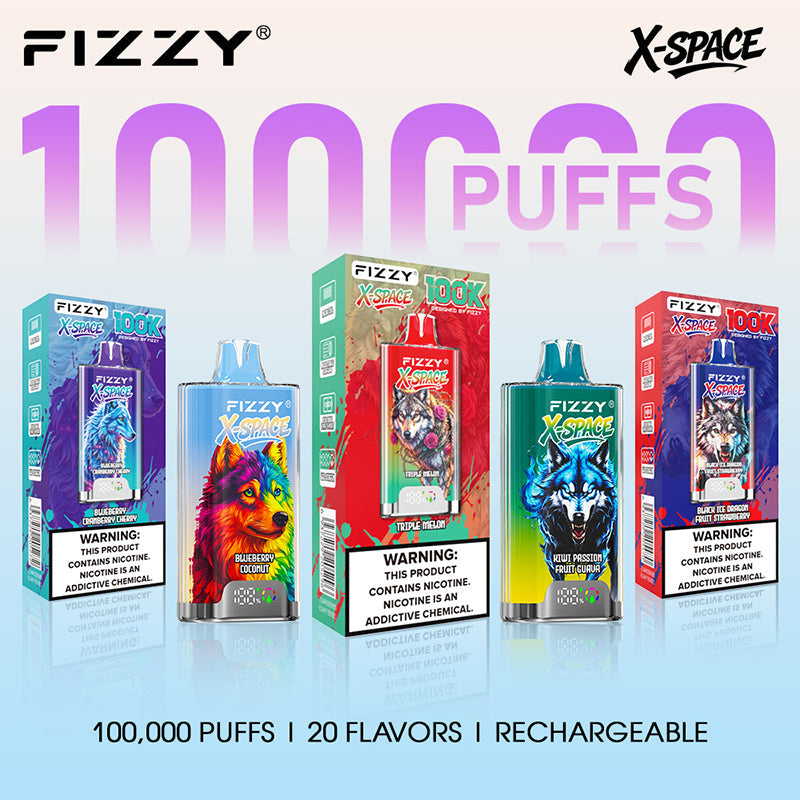 FIZZY X-SPACE 100K Puffs Wholesale - EU Warehouse | GeliVape - GeliVape Wholesale