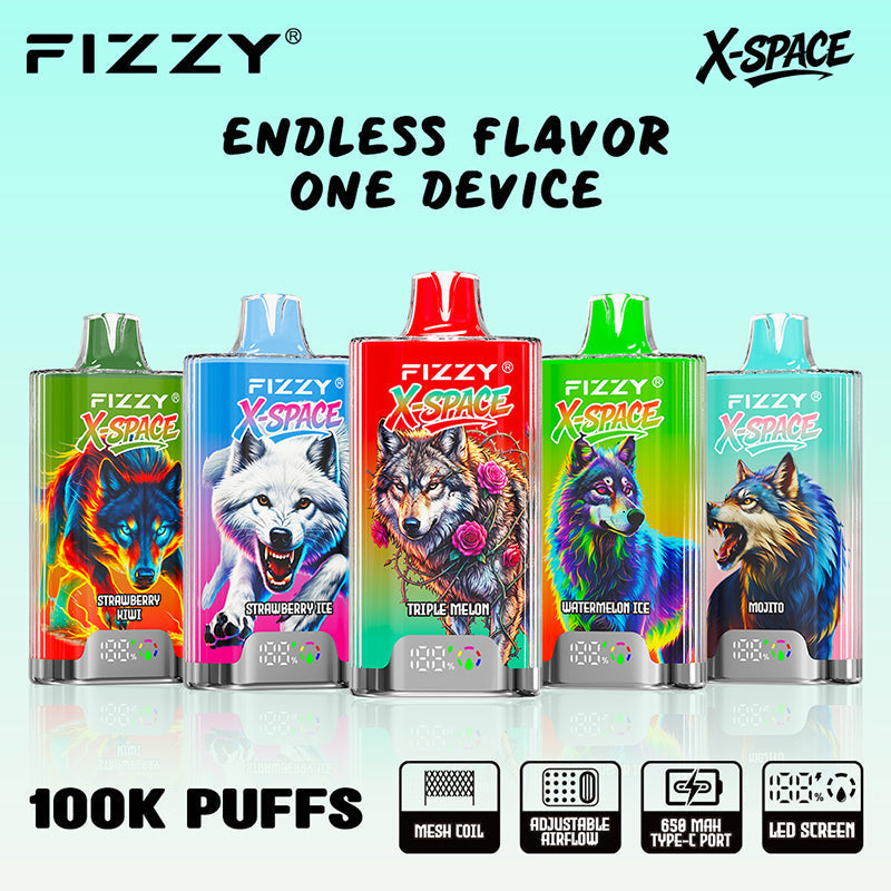 FIZZY X-SPACE 100K Puffs Wholesale - EU Warehouse | GeliVape - GeliVape Wholesale