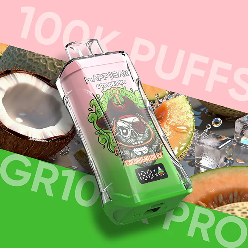 HAPP BAR GR PRO 100K Puffs Disposable Vape Wholesale - EU Warehouse | GeliVape - GeliVape Wholesale