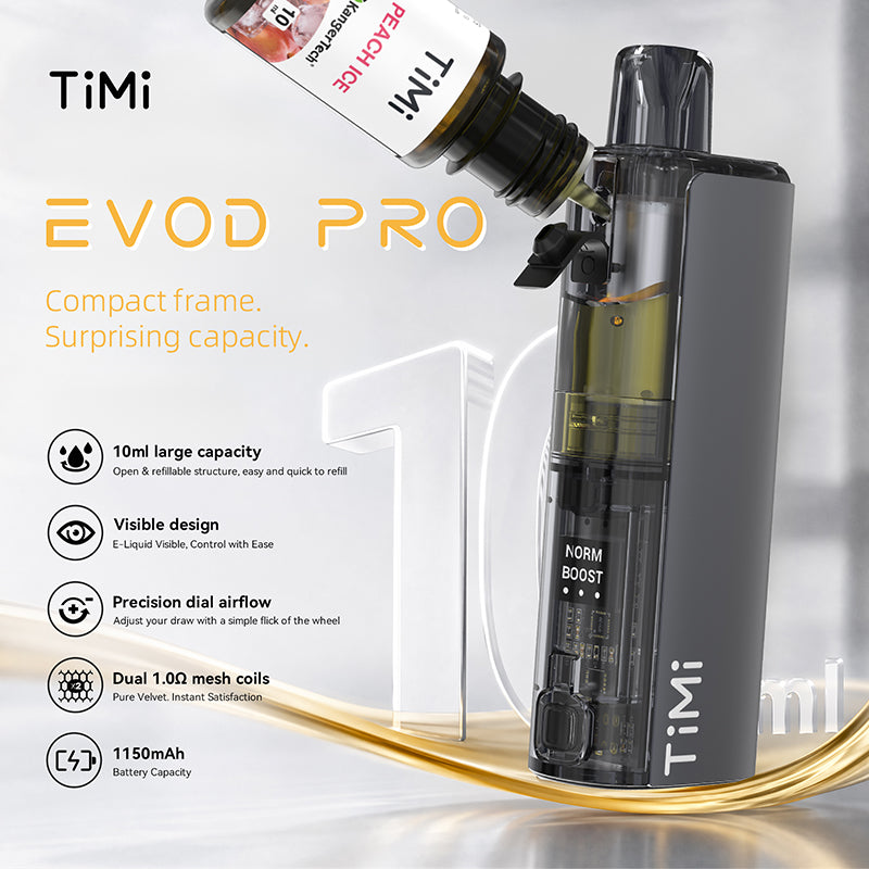TIMI Evod Pro 10ml Refillable Disposable Wholesale | GeliVape - GeliVape Wholesale