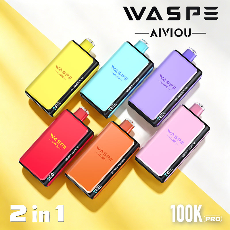 EU Warehouse Waspe Double Flavor PRO 100K Puffs Disposable Vape Wholesale - GeliVape Wholesale