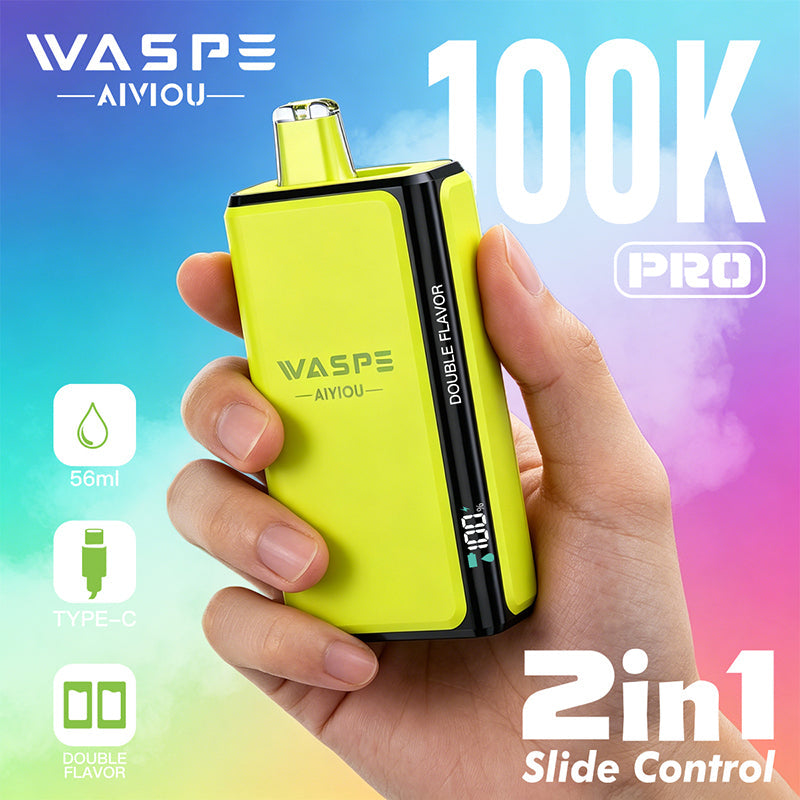 EU Warehouse Waspe Double Flavor PRO 100K Puffs Disposable Vape Wholesale - GeliVape Wholesale
