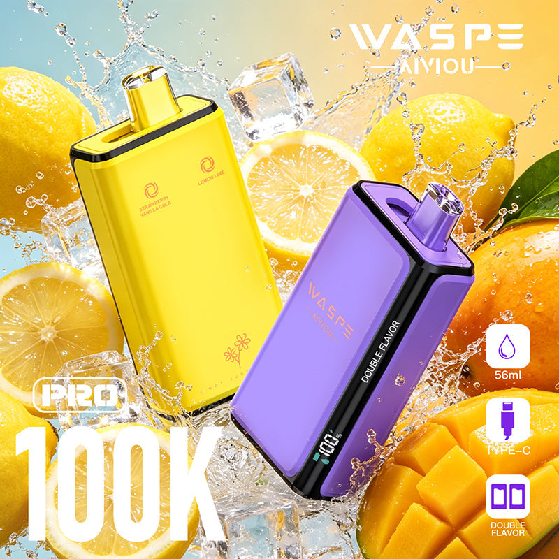 EU Warehouse Waspe Double Flavor PRO 100K Puffs Disposable Vape Wholesale - GeliVape Wholesale