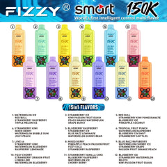 EU Warehouse FIZZY SMART 15 IN 1 150k Puffs 80ml Disposable Vape Wholesale - GeliVape Wholesale