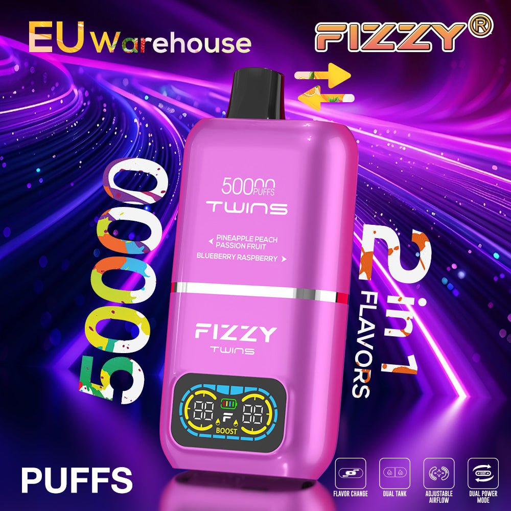 EU Warehouse FIZZY TWINS 50000 Puffs Disposable Vape Wholesale - GeliVape Wholesale