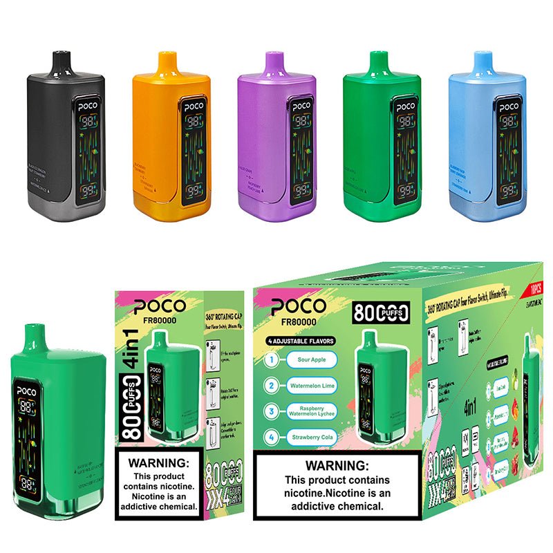 EU Warehouse POCO FR 4 in 1 80000 Puffs Disposable Vape Wholesale - GeliVape Wholesale