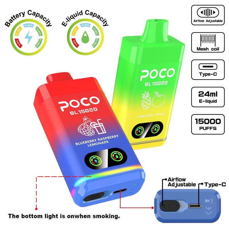 POCO SL 15000 Puffs Disposable Vape Wholesale - EU Warehouse | GeliVape - GeliVape Wholesale