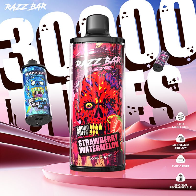 EU Warehouse Razz Bar 30000 Puffs Disposable Vape Wholesale - GeliVape Wholesale