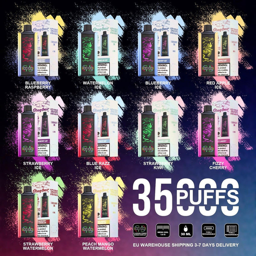 Stagbar Star Pluse 35000 Puffs Disposable Vape Wholesale - EU Warehouse | GeliVape - GeliVape Wholesale