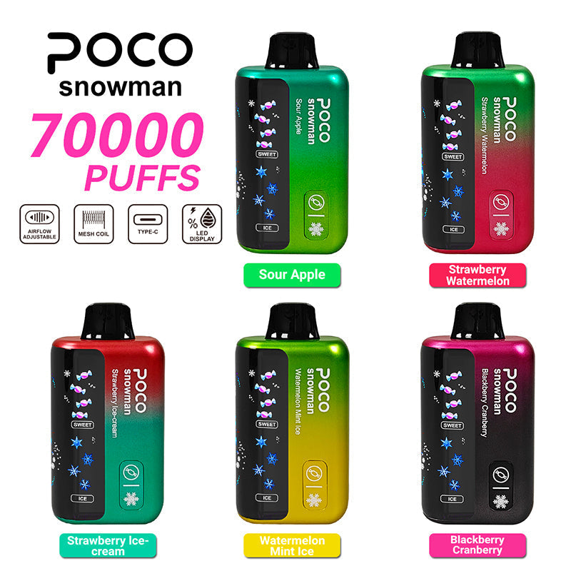 POCO Snowman 70000 Puffs Disposable Vape Wholesale - EU Warehouse | GeliVape - GeliVape Wholesale
