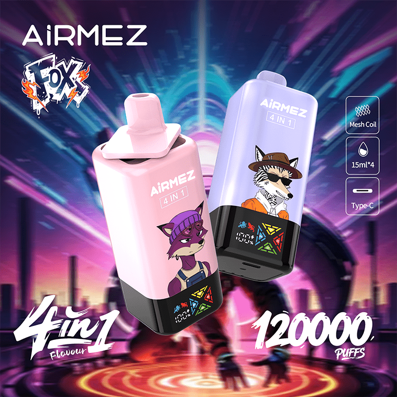 3-in-1 vs 4-in-1 Disposable Vapes: Which Should You Choose? 3 EU Warehouse Airmez FOX 4 IN 1 120k Puffs Disposable Vape Wholesale - GeliVape Wholesale