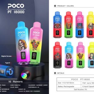 POCO PT 18000 Puffs 使い捨て Vape 卸売り - EU倉庫 | GeliVape - GeliVape 卸売り