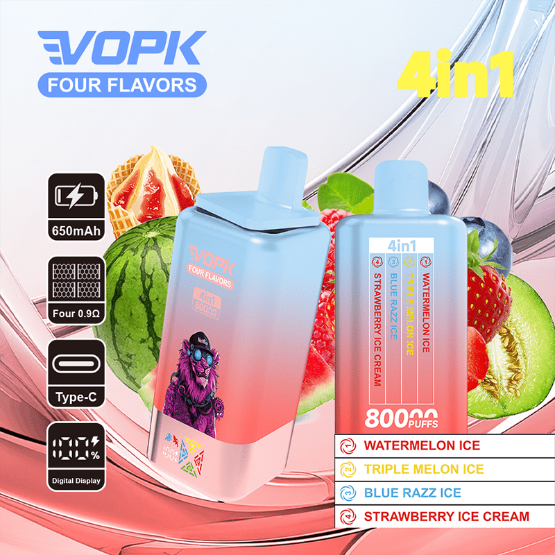 Vopk Four Flavors 80000 Puffs Disposable Vape Wholesale-Eu Warehouse | Gelivape 4 VOPK Four Flavors 80000 Puffs Disposable Vape Wholesale - EU Warehouse | GeliVape - GeliVape Wholesale