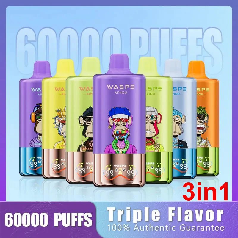 3-in-1 vs 4-in-1 Disposable Vapes: Which Should You Choose? 2 EU Warehouse WASPE 3IN1 60000 Puffs Disposable Vape Wholesale - GeliVape Wholesale
