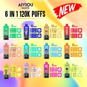 Waspe Aiviou 150000 Puffs 6-in-1 使い捨て Vape 卸売り - EU倉庫 | GeliVape - GeliVape 卸売り