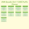 JNR Quads 4in1 120,000 Puffs Disposable Vape Wholesale - EU Warehouse | GeliVape - GeliVape Wholesale