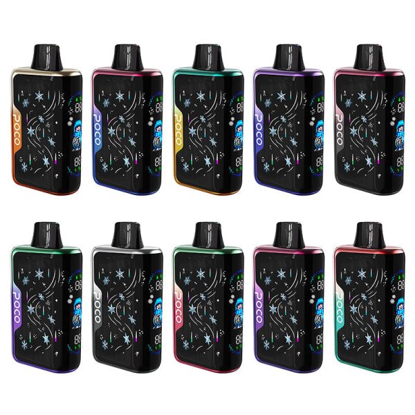 POCO Snowman 70000 puffs disposable vape appearance