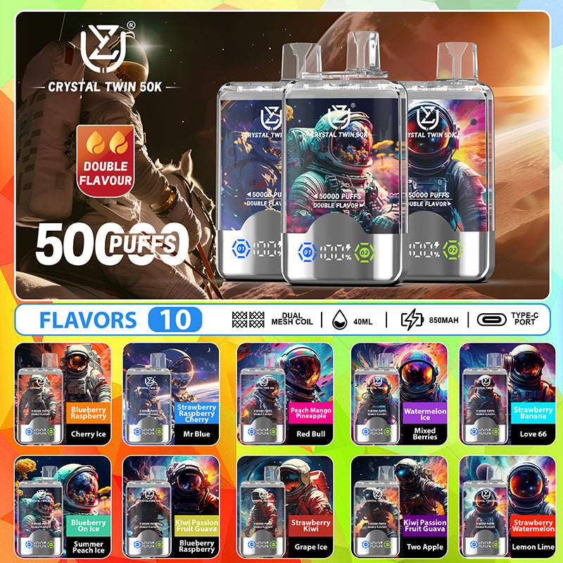 Uzy Crystal Twin 50000 Puffs Disposable Vape Wholesale-Eu Warehouse | Gelivape 5 UZY CRYSTAL TWIN 50000 Puffs Disposable Vape Wholesale - EU Warehouse | GeliVape - GeliVape Wholesale